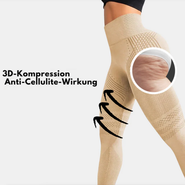 Slimora | Nahtlose Anti-Cellulite Sport-Leggings für Damen