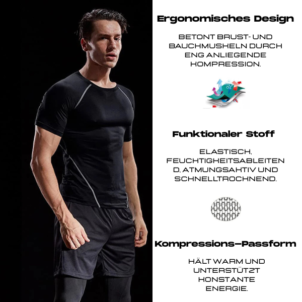 Vortex | Atmungsaktives Kompressionsshirt für Herren Sommer