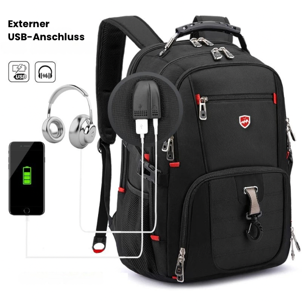 Vortexa | Wasserdichter Laptop Rucksack für Herren Hochkapazität