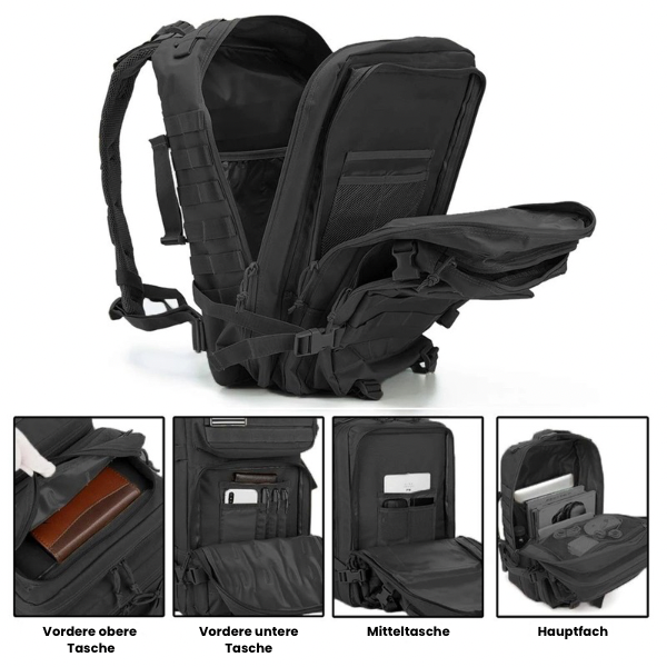 Vortan | Robuster Taktischer Rucksack für Unisex 45L Wasserfest