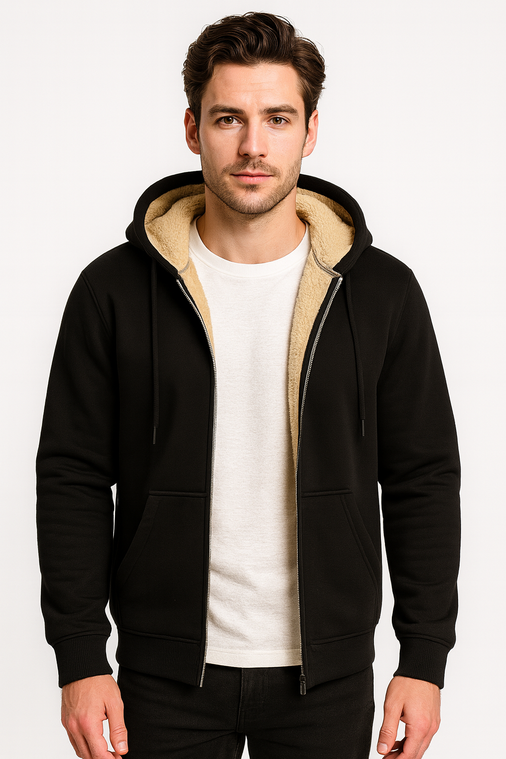 Patrick | Warmer Winter Fleece Zip-Pullover für Herren