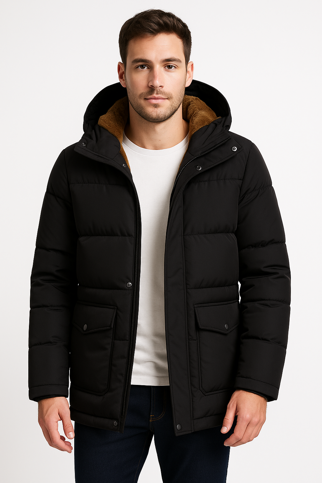 Matthias | Warmer Fleece Mantel für Männer Winter