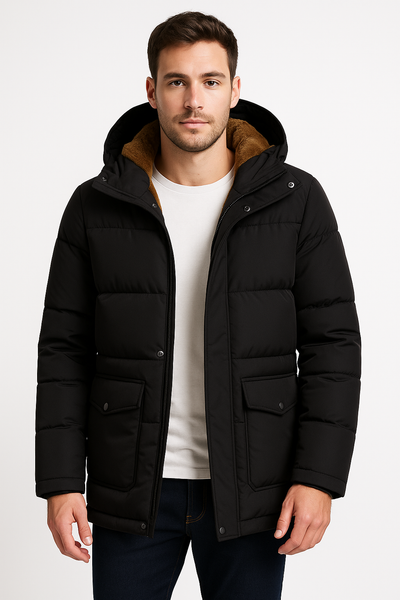 Matthias | Warmer Fleece Mantel für Männer Winter