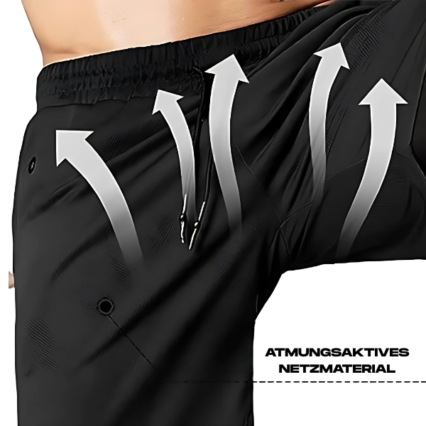 Stretcho | Flexibles 2-in-1 Sporthose für Herren Fitness