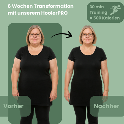 Hooper | Intelligenter Hula Hoop Reifen mit Gewicht für Unisex Fitness + Gratis Schwitzgürtel