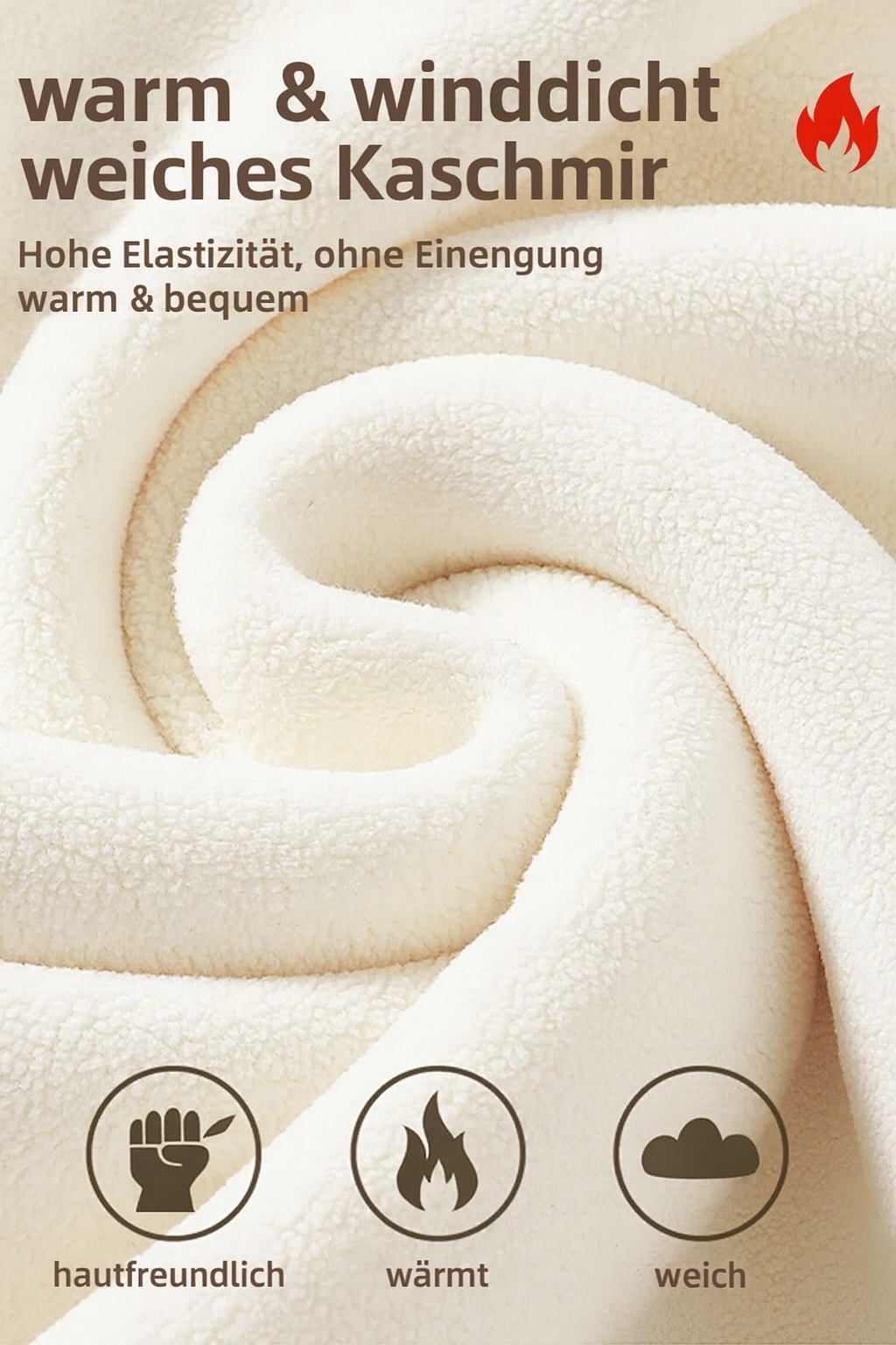 Lea | Warme Winter Fleece Schlaghose für Damen