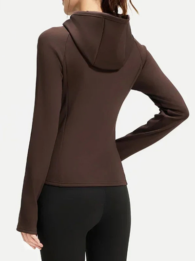 Velora | Atmungsaktive Yogajacke für Damen Winter Slim Fit