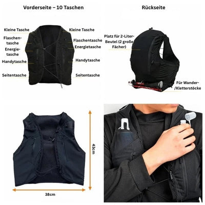 TrekPro | Ultra Lightweight Hydration Vest for Unisex Trail Running