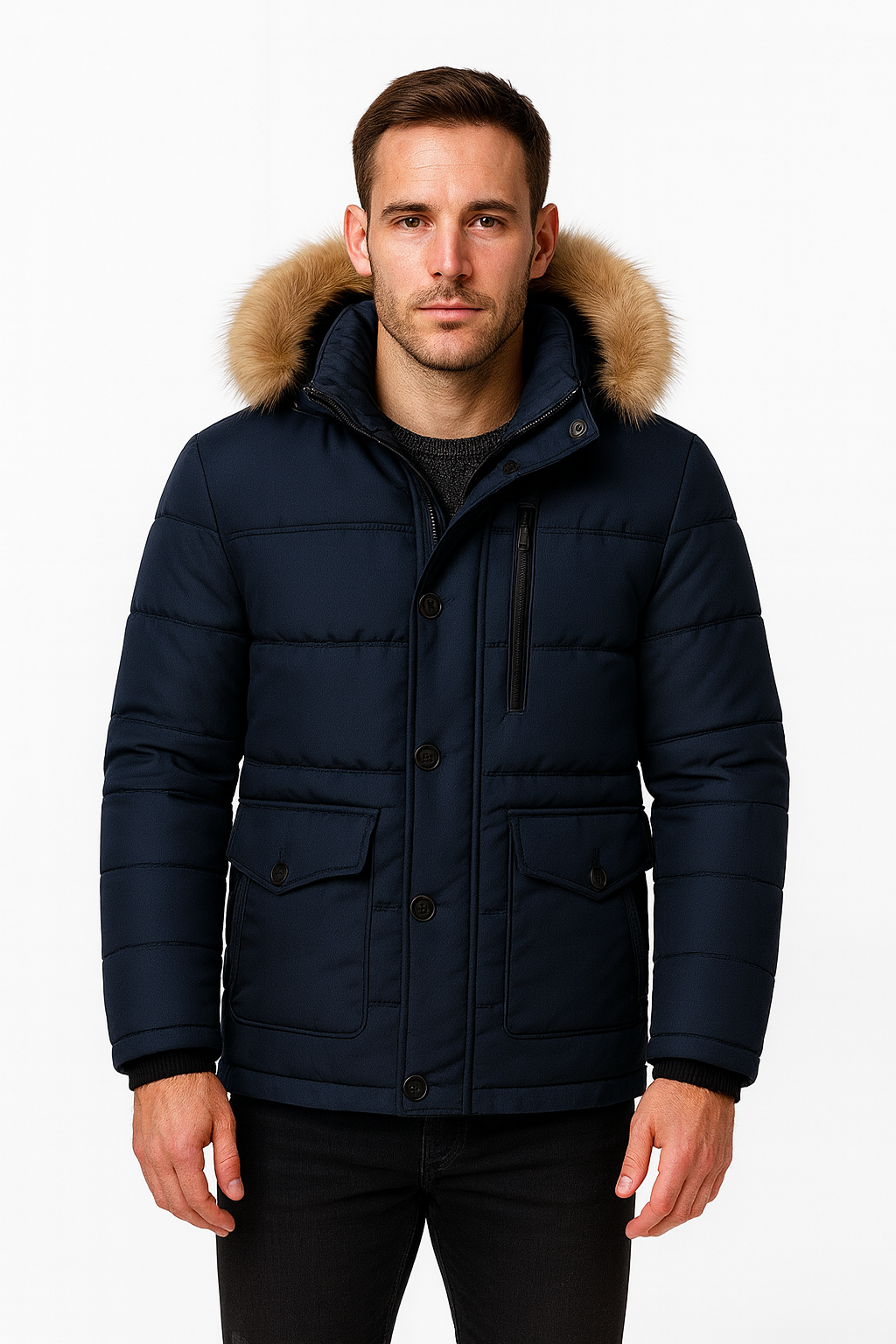 Leon | Warme Eleganter Winter Pufferjacke für Herren