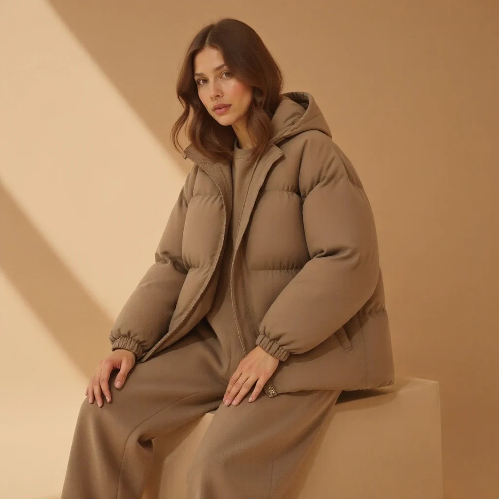 Amelie | Elegante Winterjacke für Damen Mit Kapuze 1