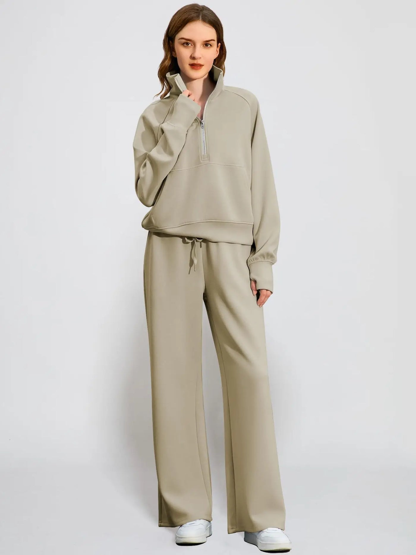 Amelie | Lässiges Sportliches Set für Frauen Langarm 11