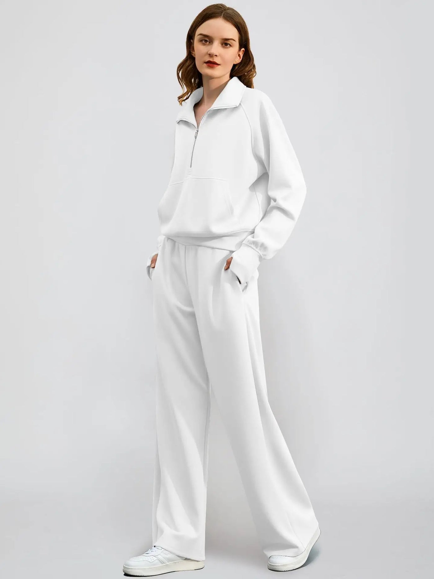 Amelie | Lässiges Sportliches Set für Frauen Langarm 14