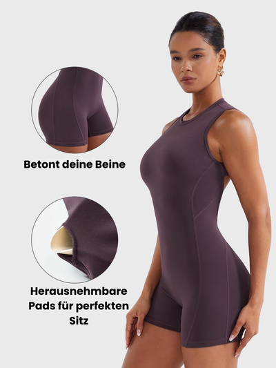 Tessia | Atmungsaktiver Jumpsuit Kurz für Damen Sommer