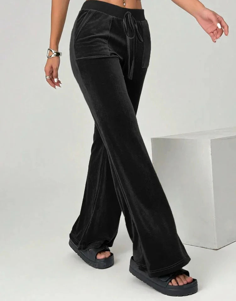 Clara | Elegante Samt Hose für Frauen Hoch Taille 2