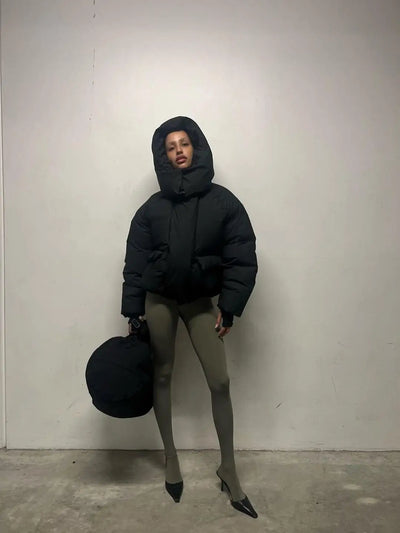 Clara | Eleganter Baumwollmantel für Frauen Mit Hut 3