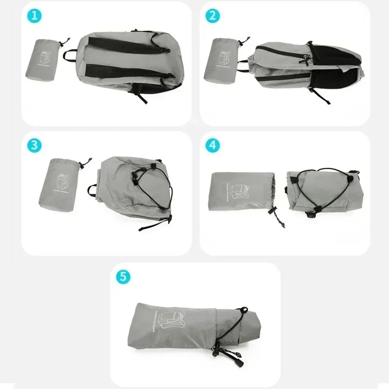 Flexo | Ultraleichter Faltbarer Rucksack für Unisex Reisen 3