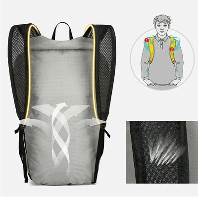 Flexo | Ultraleichter Faltbarer Rucksack für Unisex Reisen 5