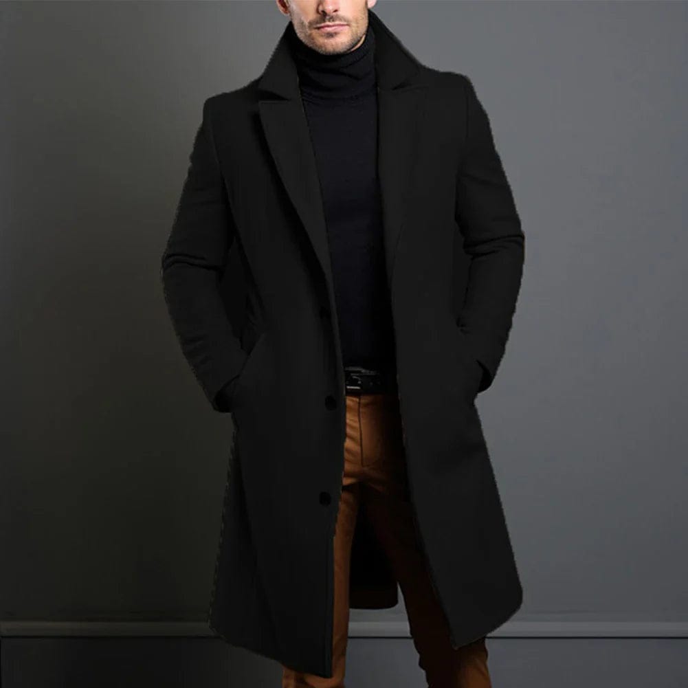 Franz | Eleganter Wollmantel für Herren Winter 2