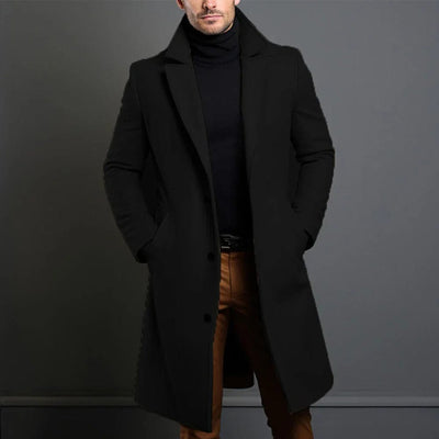 Franz | Eleganter Wollmantel für Herren Winter 2