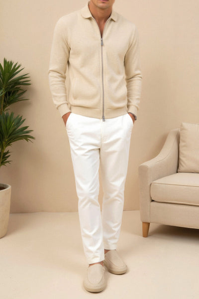 Giovanni | Elegante Herrenjacke für Männer Übergang Beige 4