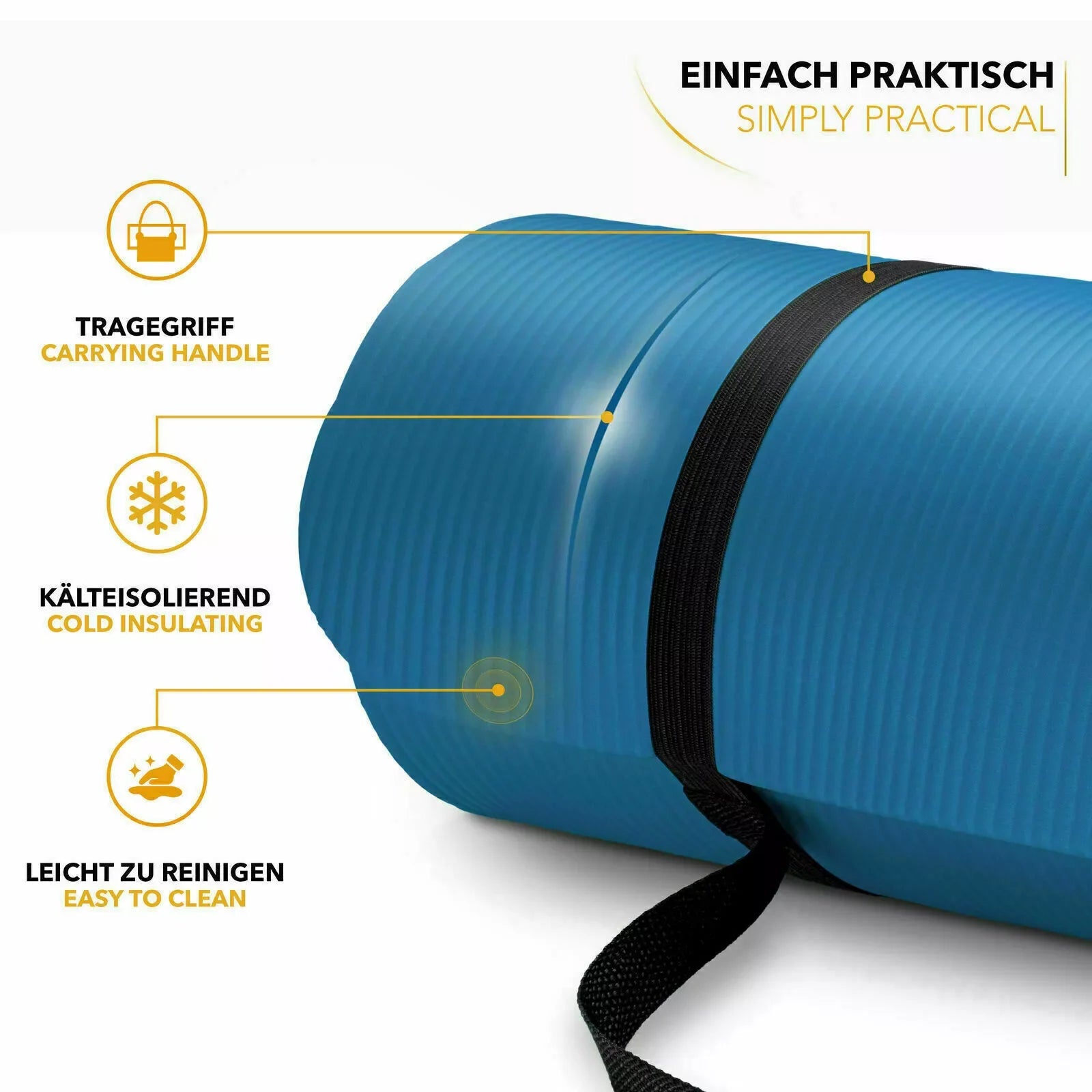 Griply | Rutschfeste Yogamatte für Unisex Home Workout 5