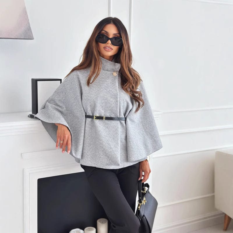 Kamila | Elegantes Wollcape für Frauen Übergang 2