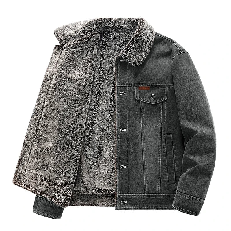 Leon | Bequeme Denim Jacke für Herren Warm 2