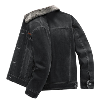 Leon | Bequeme Denim Jacke für Herren Warm 4