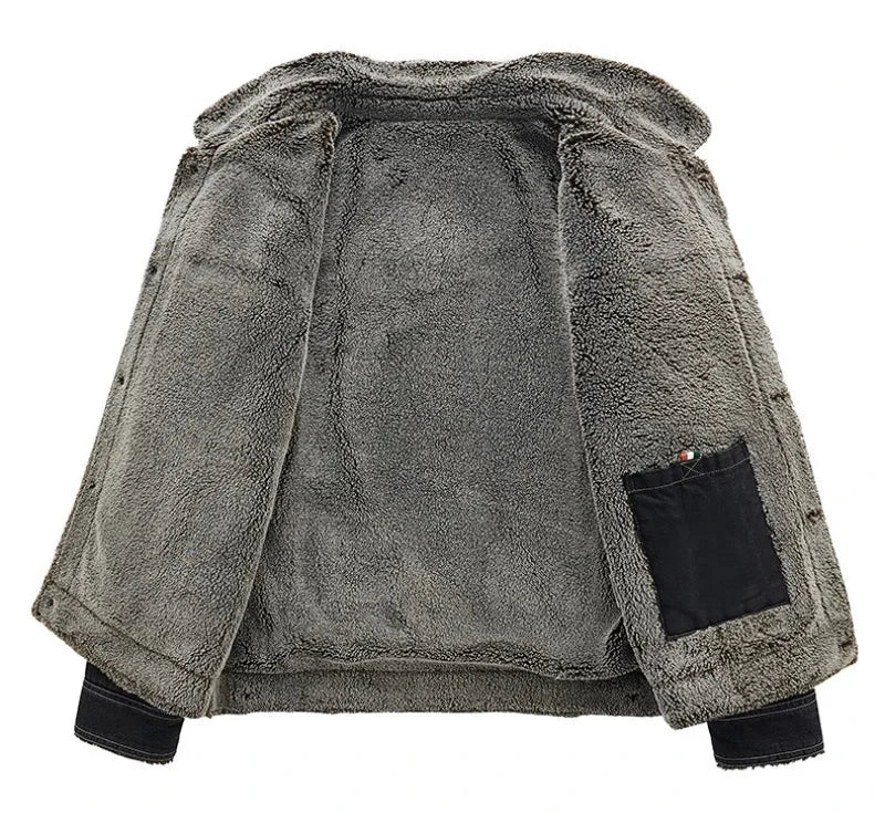 Leon | Bequeme Denim Jacke für Herren Warm 5