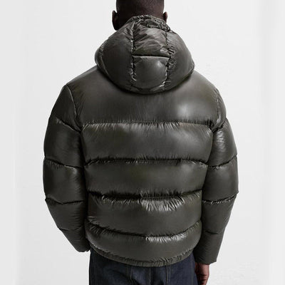 Leon | Bequeme Pufferjacke für Männer Schwarz Winter 3
