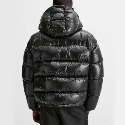 Leon | Bequeme Pufferjacke für Männer Schwarz Winter 4