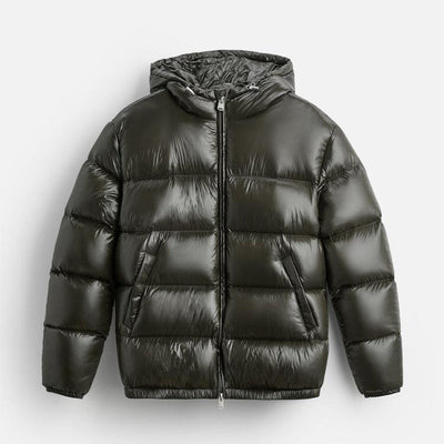 Leon | Bequeme Pufferjacke für Männer Schwarz Winter 6