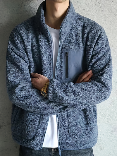 Leon | Warm Fleecejacke für Herren Mit Reißverschluss 7