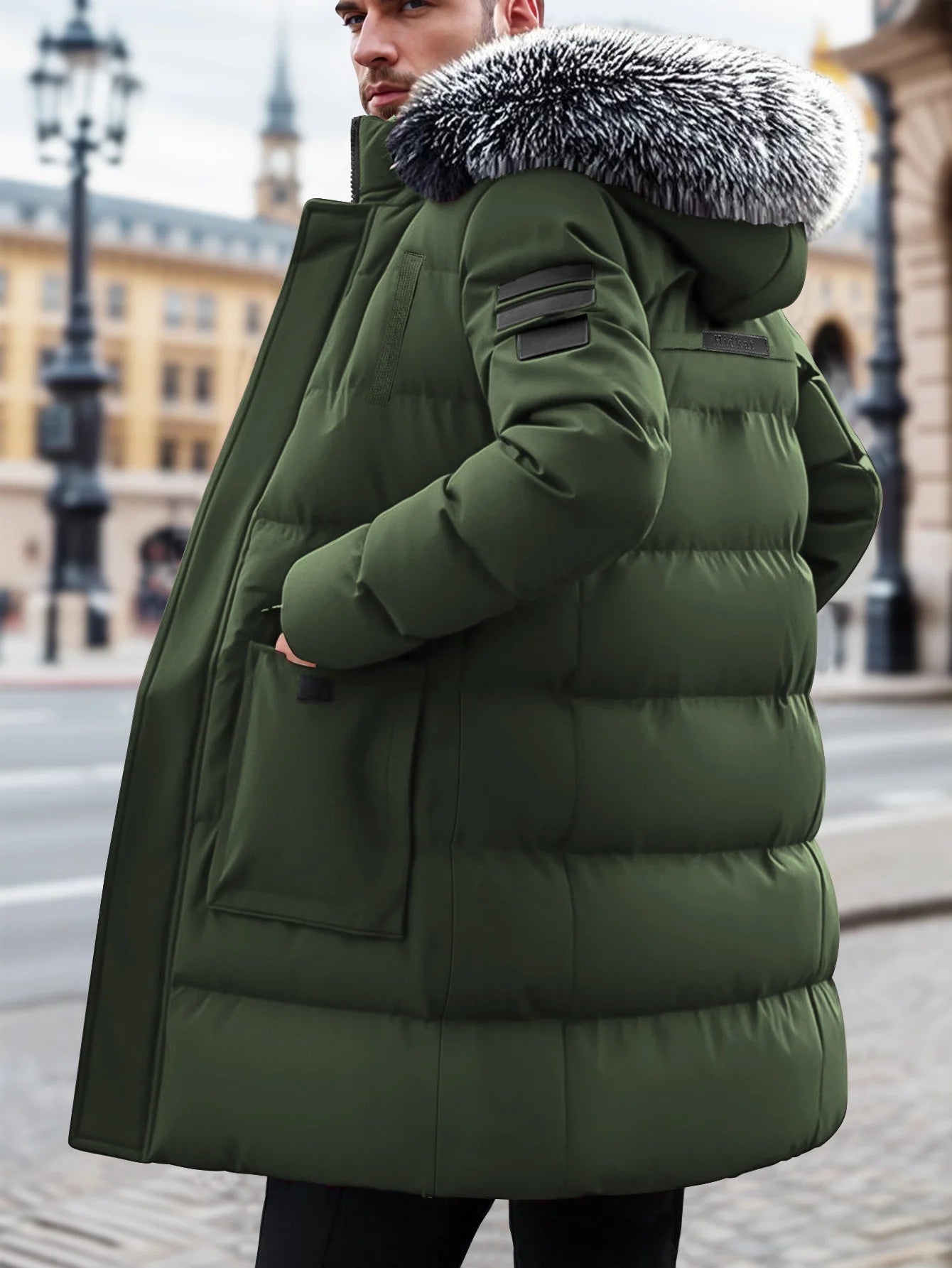 Leon | Winddichte Kunstjacke für Herren Winter 8