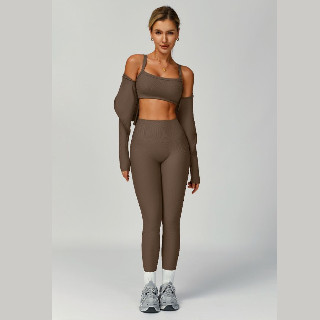 Nexura | Atmungsaktives 3-teiliges Leggings-Set für Damen Sommer 2