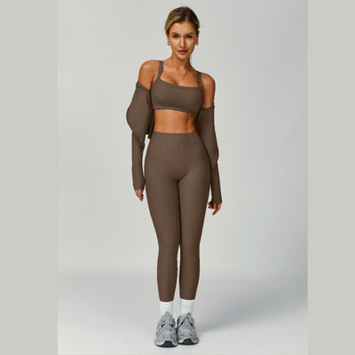 Nexura | Atmungsaktives 3-teiliges Leggings-Set für Damen Sommer 2