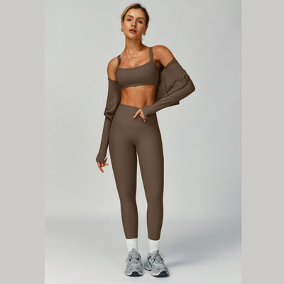 Nexura | Atmungsaktives 3-teiliges Leggings-Set für Damen Sommer 3