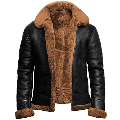 Noah | Elegante Lederjacke für Herren Mit Fell Winter 6