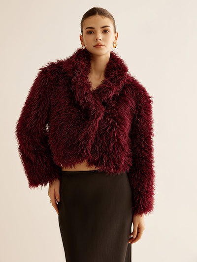 Ruby | Eleganter Kunstpelzmantel für Damen Winter 1