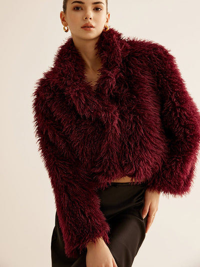 Ruby | Eleganter Kunstpelzmantel für Damen Winter 5