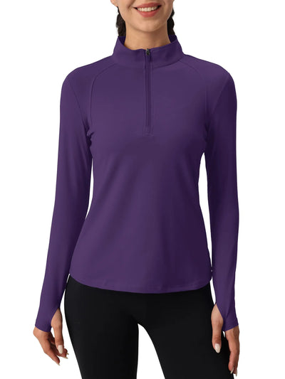 Tervon | Atmungsaktiver Damenpullover mit Viertel Reißverschluss 10