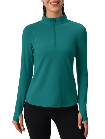 Tervon | Atmungsaktiver Damenpullover mit Viertel Reißverschluss 11