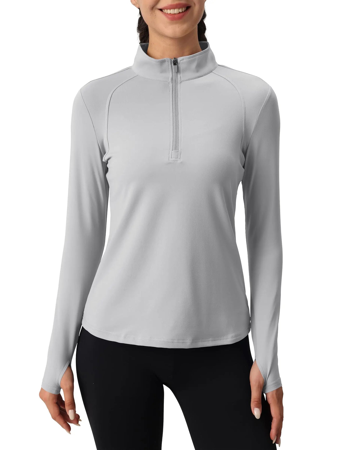 Tervon | Atmungsaktiver Damenpullover mit Viertel Reißverschluss 14