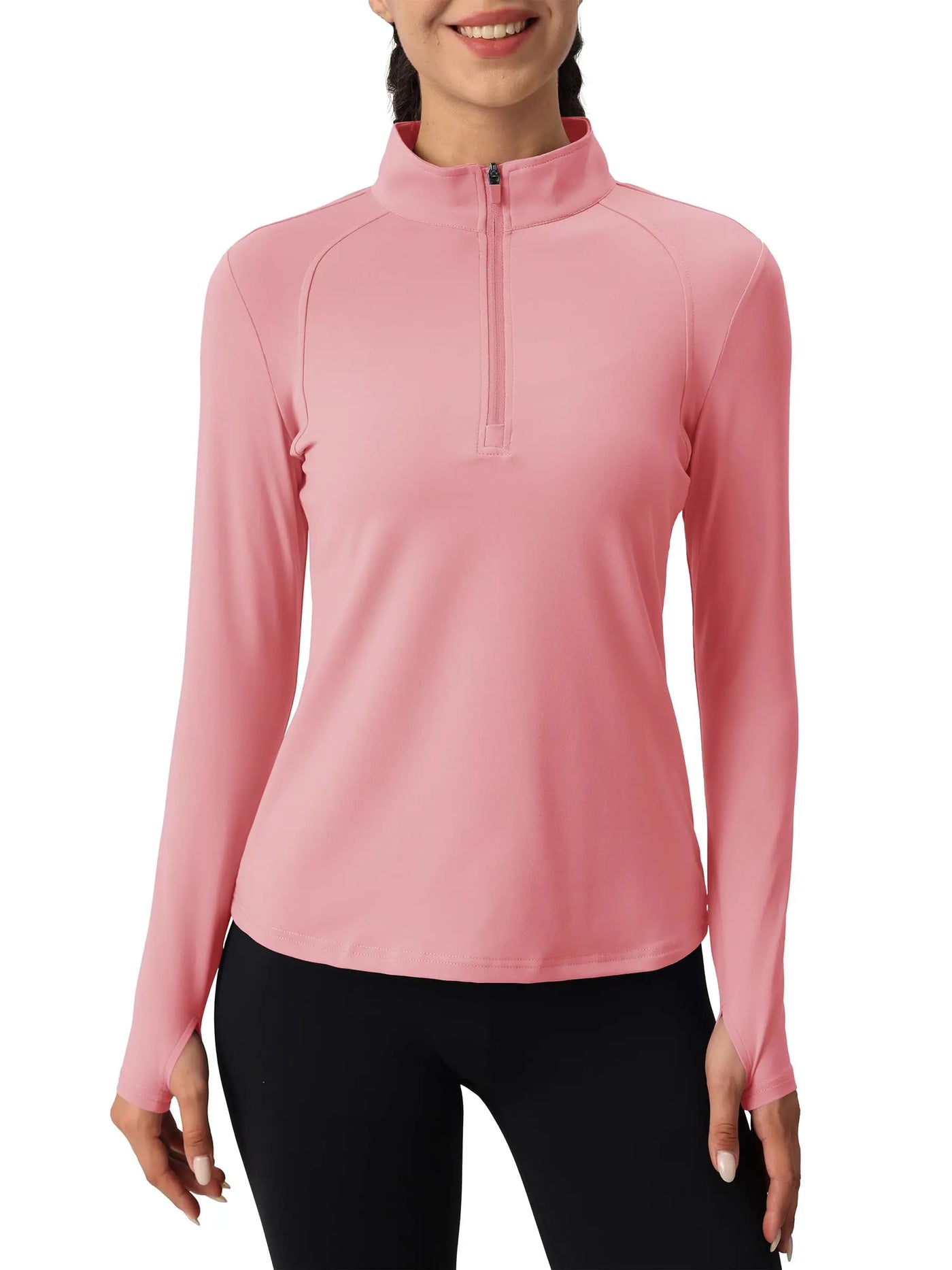 Tervon | Atmungsaktiver Damenpullover mit Viertel Reißverschluss 15