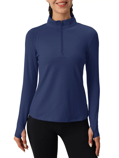 Tervon | Atmungsaktiver Damenpullover mit Viertel Reißverschluss 16