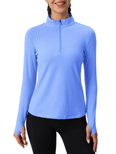 Tervon | Atmungsaktiver Damenpullover mit Viertel Reißverschluss 6