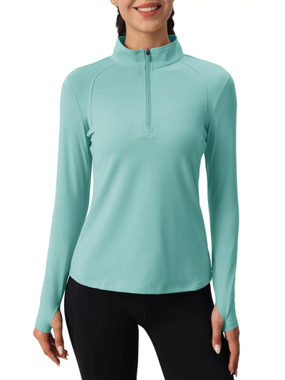 Tervon | Atmungsaktiver Damenpullover mit Viertel Reißverschluss 7