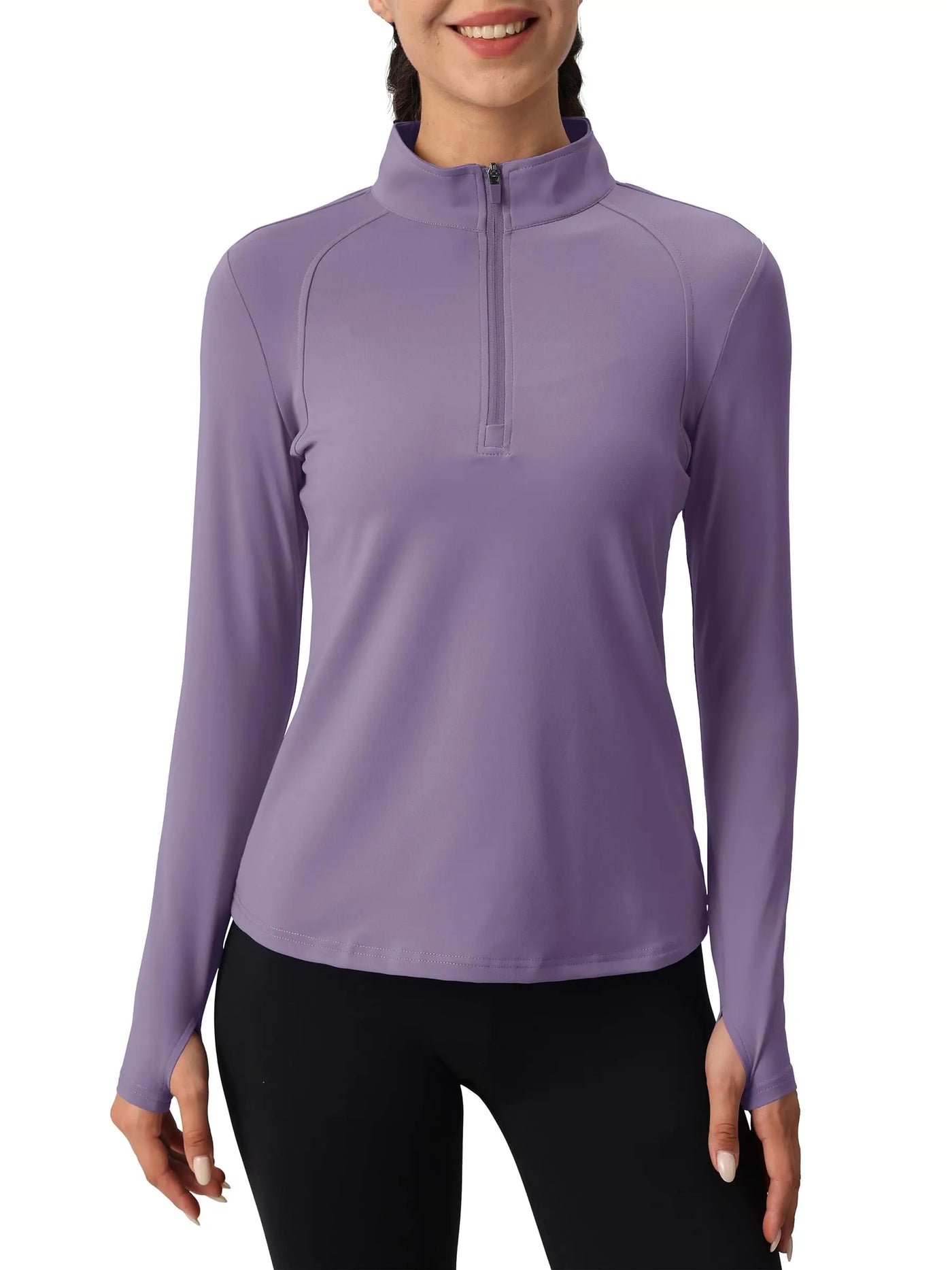 Tervon | Atmungsaktiver Damenpullover mit Viertel Reißverschluss 8