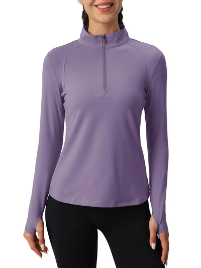 Tervon | Atmungsaktiver Damenpullover mit Viertel Reißverschluss 8