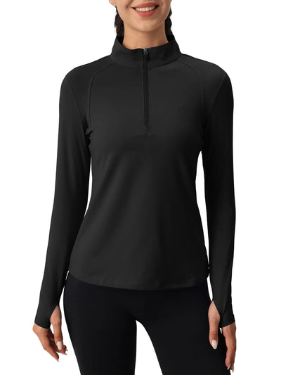 Tervon | Atmungsaktiver Damenpullover mit Viertel Reißverschluss 9